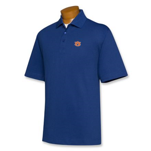Auburn Tigers Men's CB DryTec Championship Polo - Tour Blue